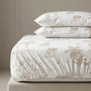 Organic Kids Fitted Sheet - Safari - Makemake Organics
