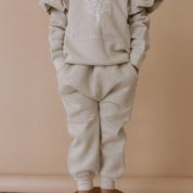 Organic Fleece Jogger Pants - Sage Green - Makemake Organics