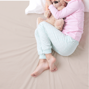 Organic Kids Fitted Sheet - Taupe - Makemake Organics