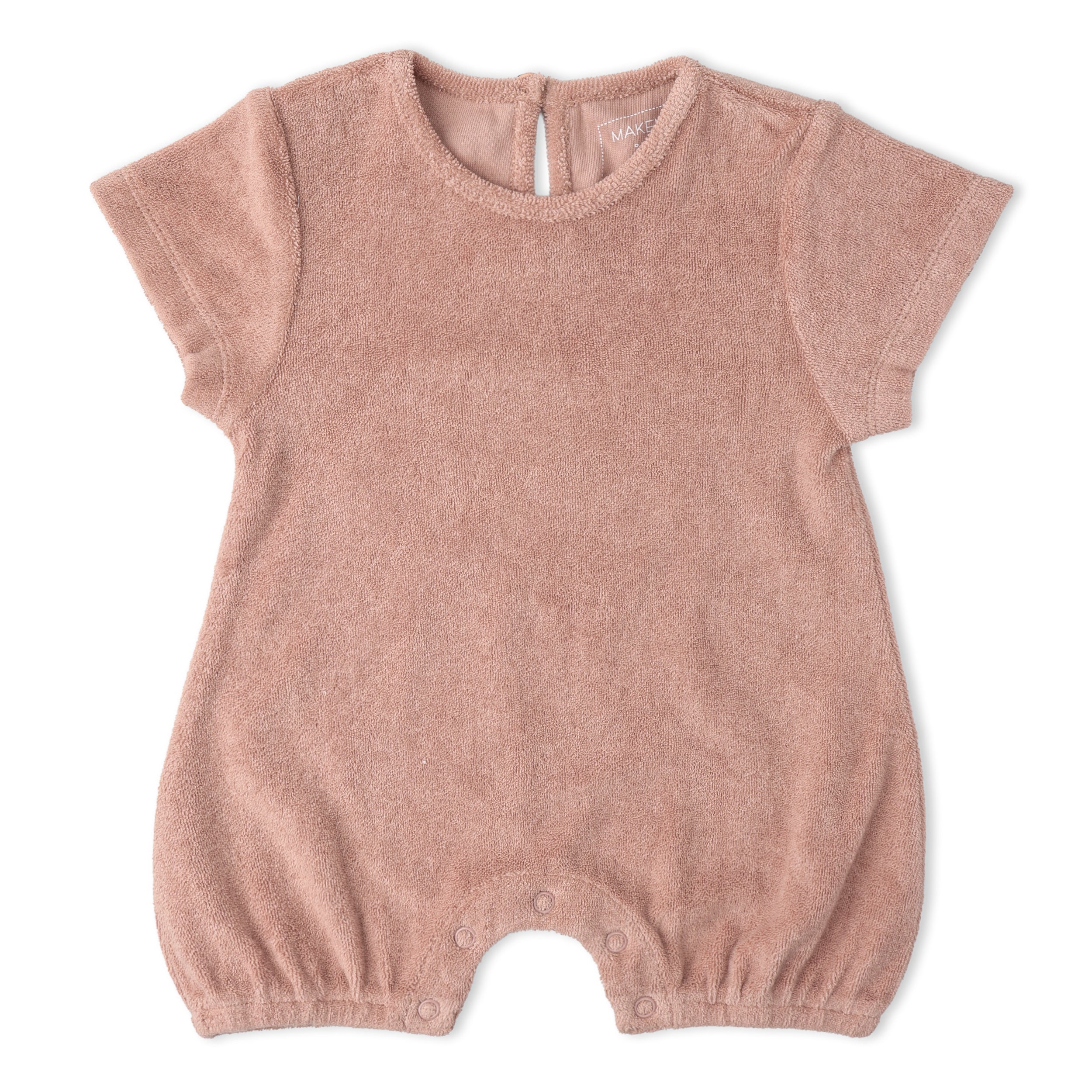 Organic Short Romper - Clay - Makemake Organics