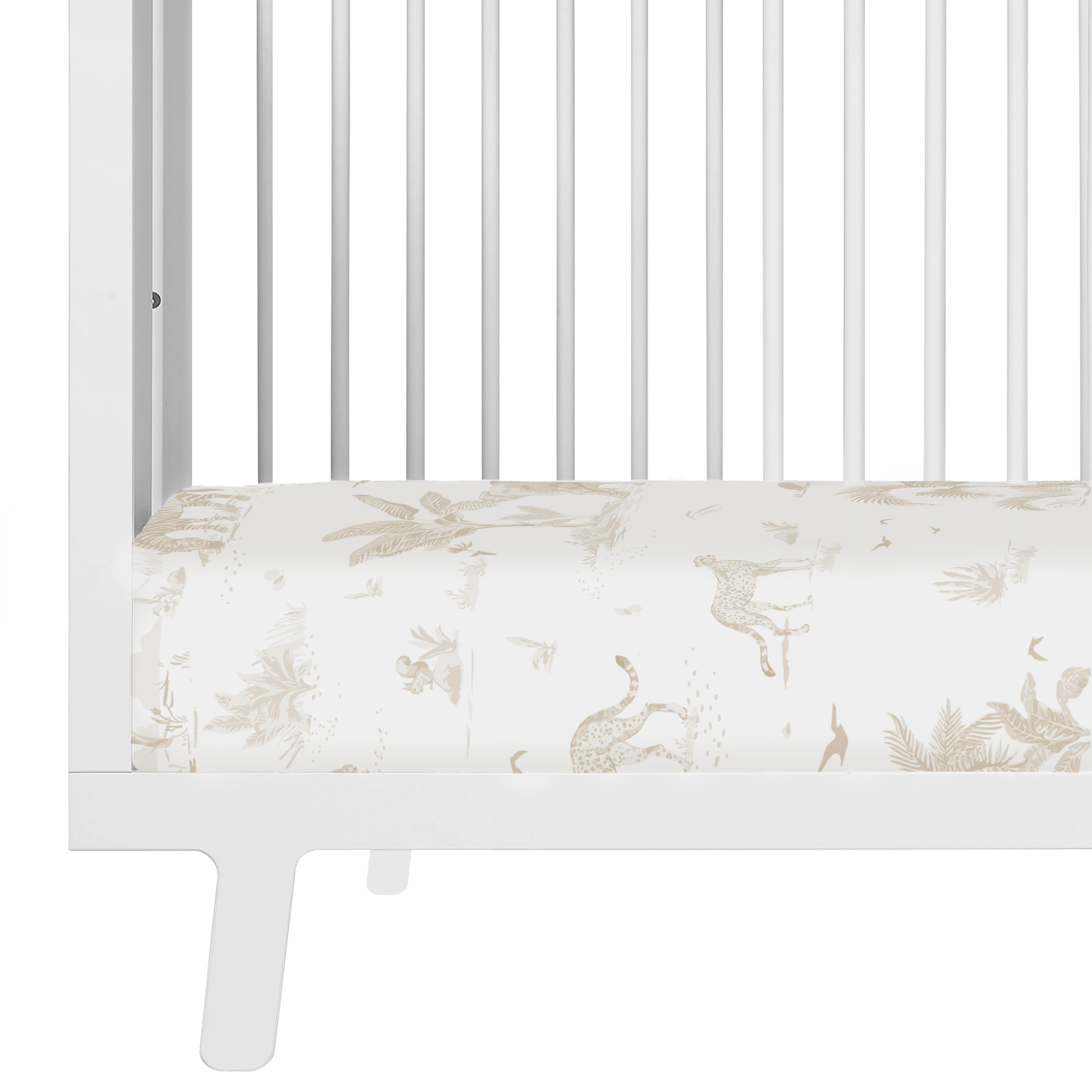 Organic Crib Sheet - Safari - Makemake Organics
