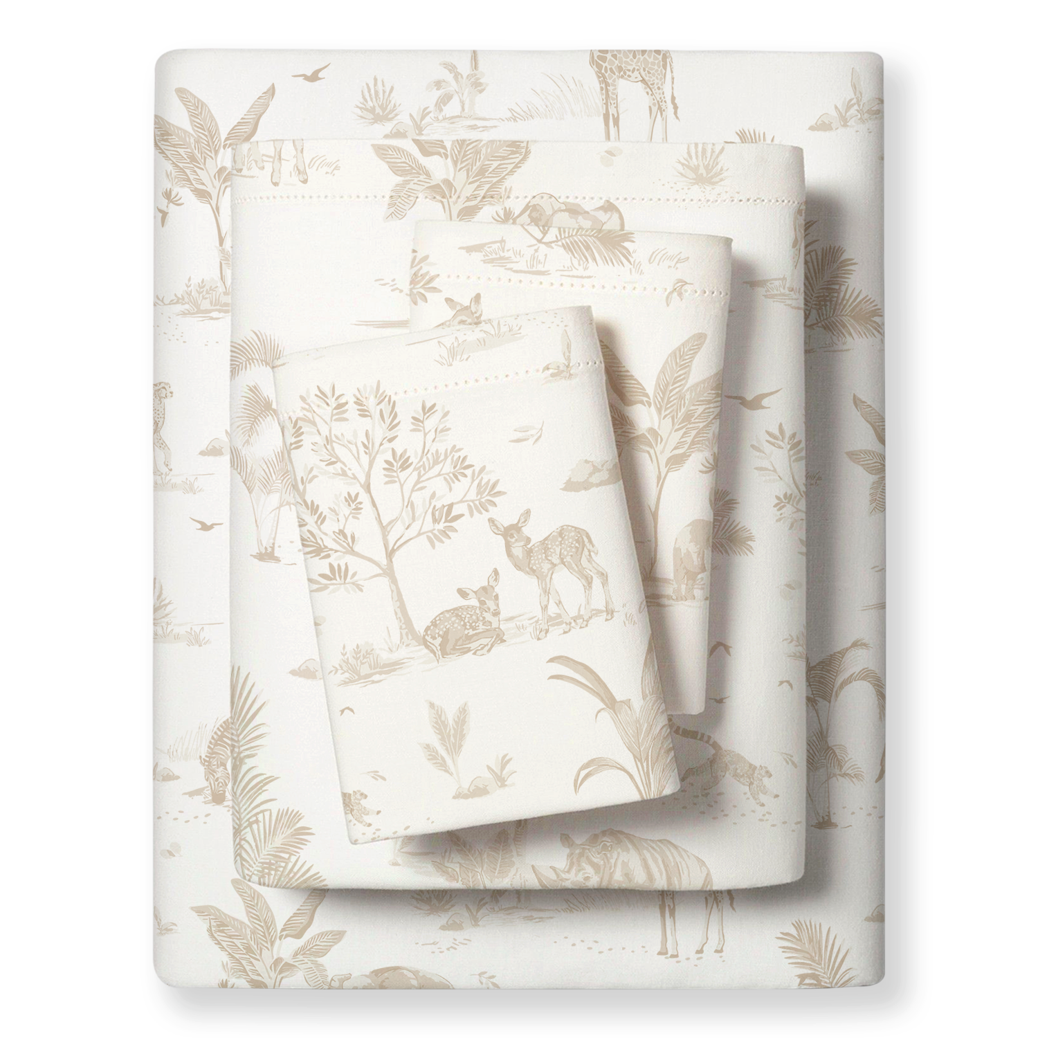 Organic Cotton Sheet Set - Safari (Open Box) - Makemake Organics