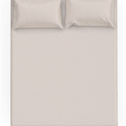 Organic Kids Fitted Sheet - Taupe - Makemake Organics