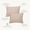 Organic Toddler Pillowcase - Taupe - Makemake Organics