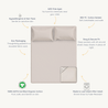 Organic Kids Fitted Sheet - Taupe - Makemake Organics