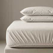 Organic Kids Fitted Sheet - Taupe - Makemake Organics