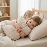 Organic Toddler Pillowcase - Taupe - Makemake Organics