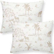 Organic Toddler Pillowcase - Safari - Makemake Organics