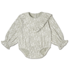 Organic Ruffle Bubble Romper - Wildsage - Makemake Organics