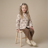 Organic Quilted Buttoned Jacket - Wildrose