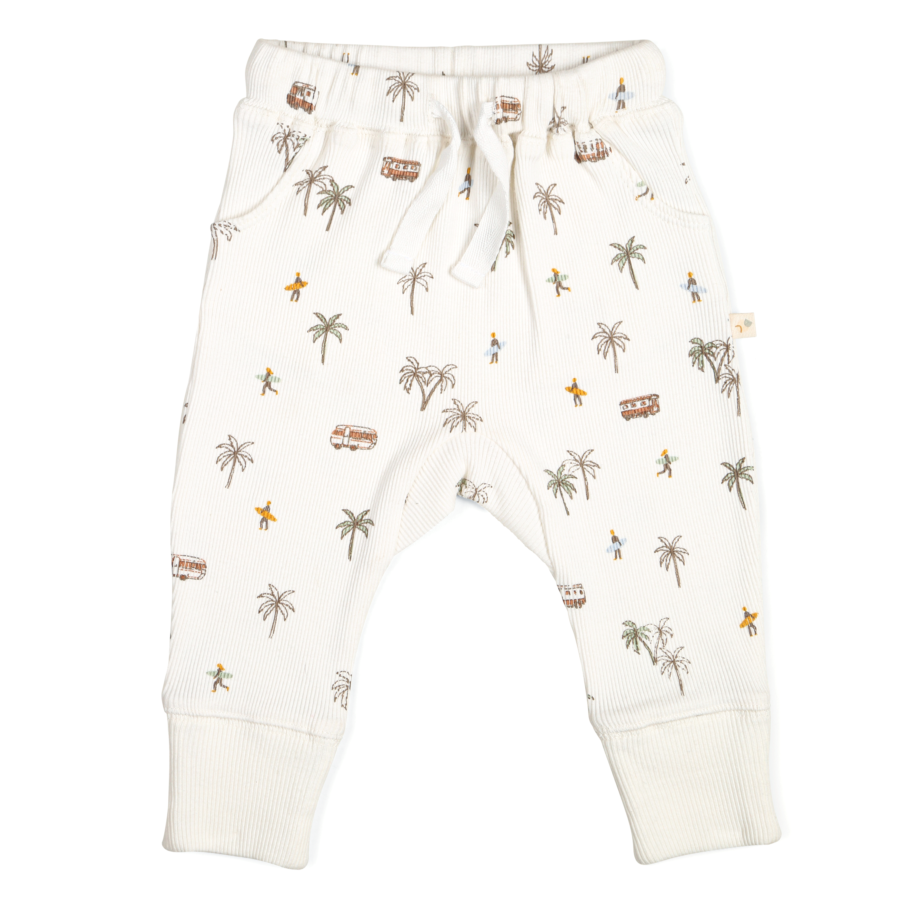Organic Baby Toddler Harem Pants - Malibu - Makemake Organics