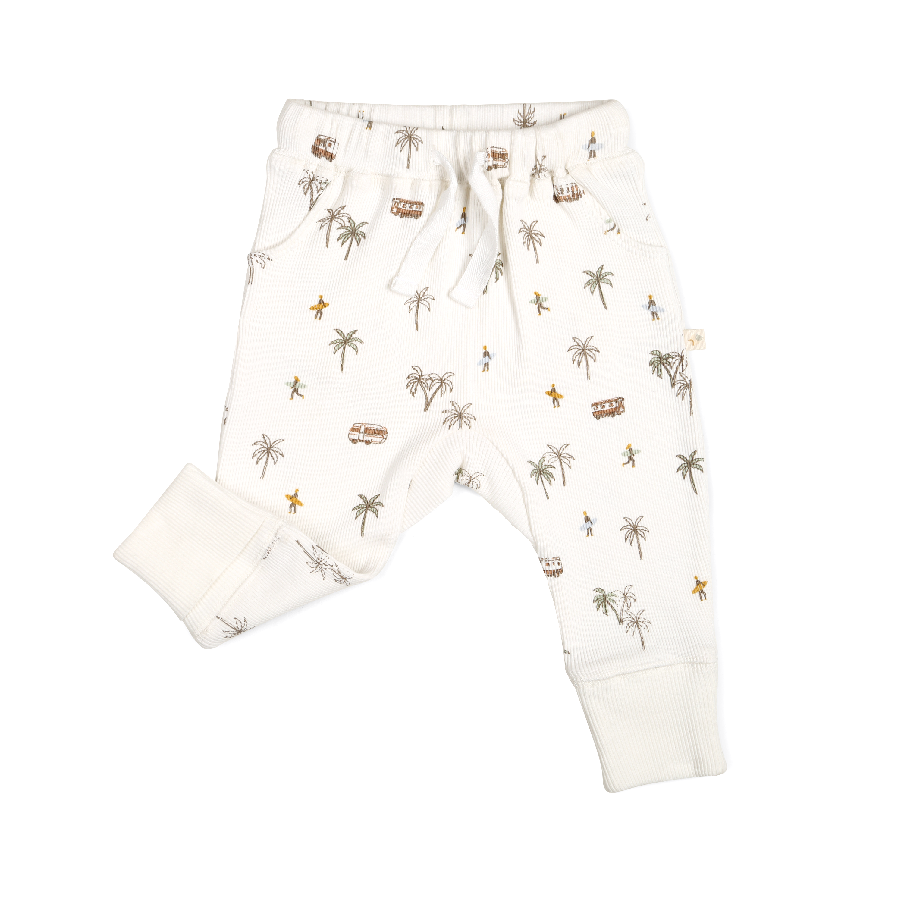 Organic Baby Toddler Harem Pants - Malibu - Makemake Organics