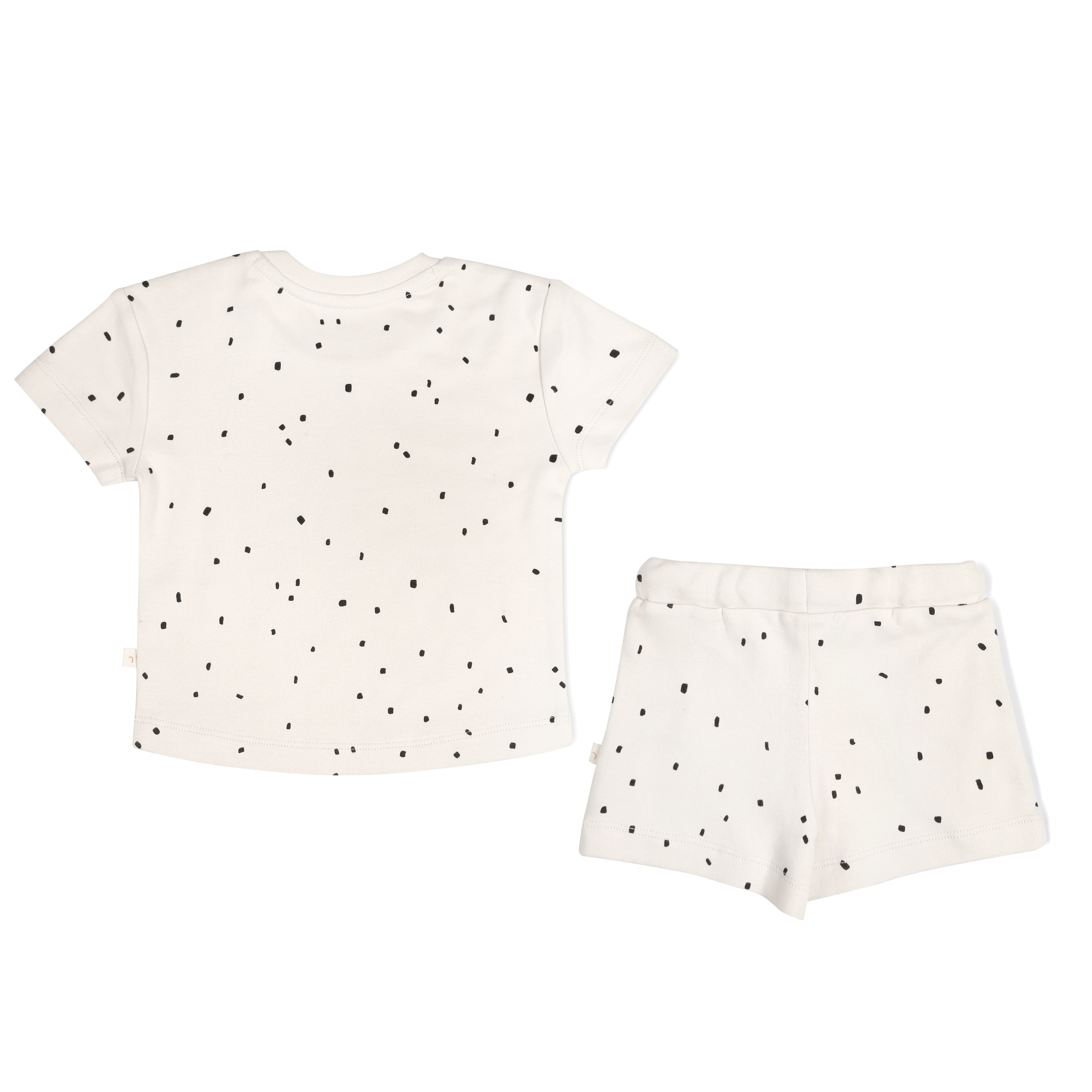 Organic Baby Toddler Tee and Shorts Set - Pixie Dots - Makemake Organics