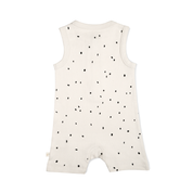 Organic Baby Short Romper - Pixie Dots - Makemake Organics