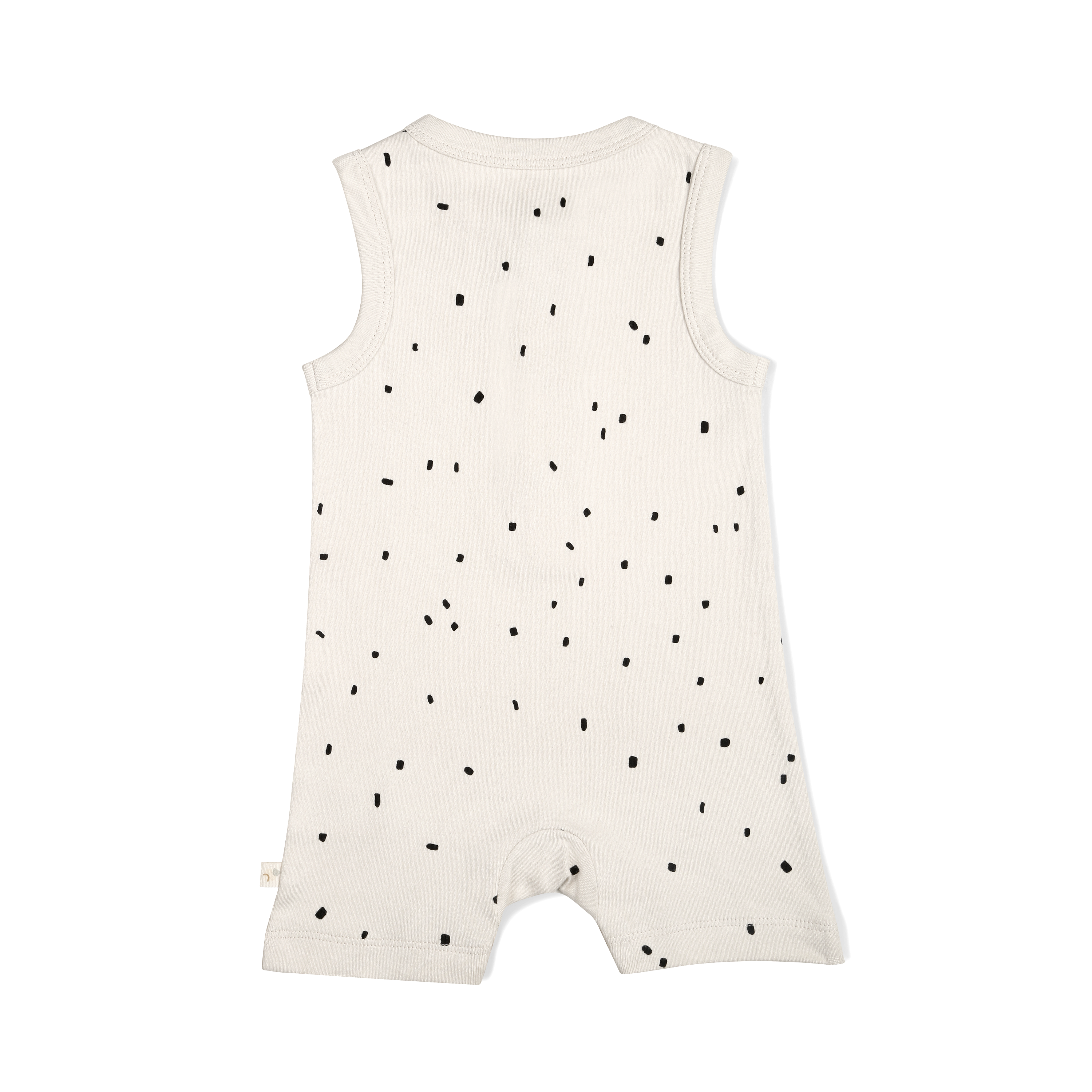 Organic Baby Short Romper - Pixie Dots - Makemake Organics