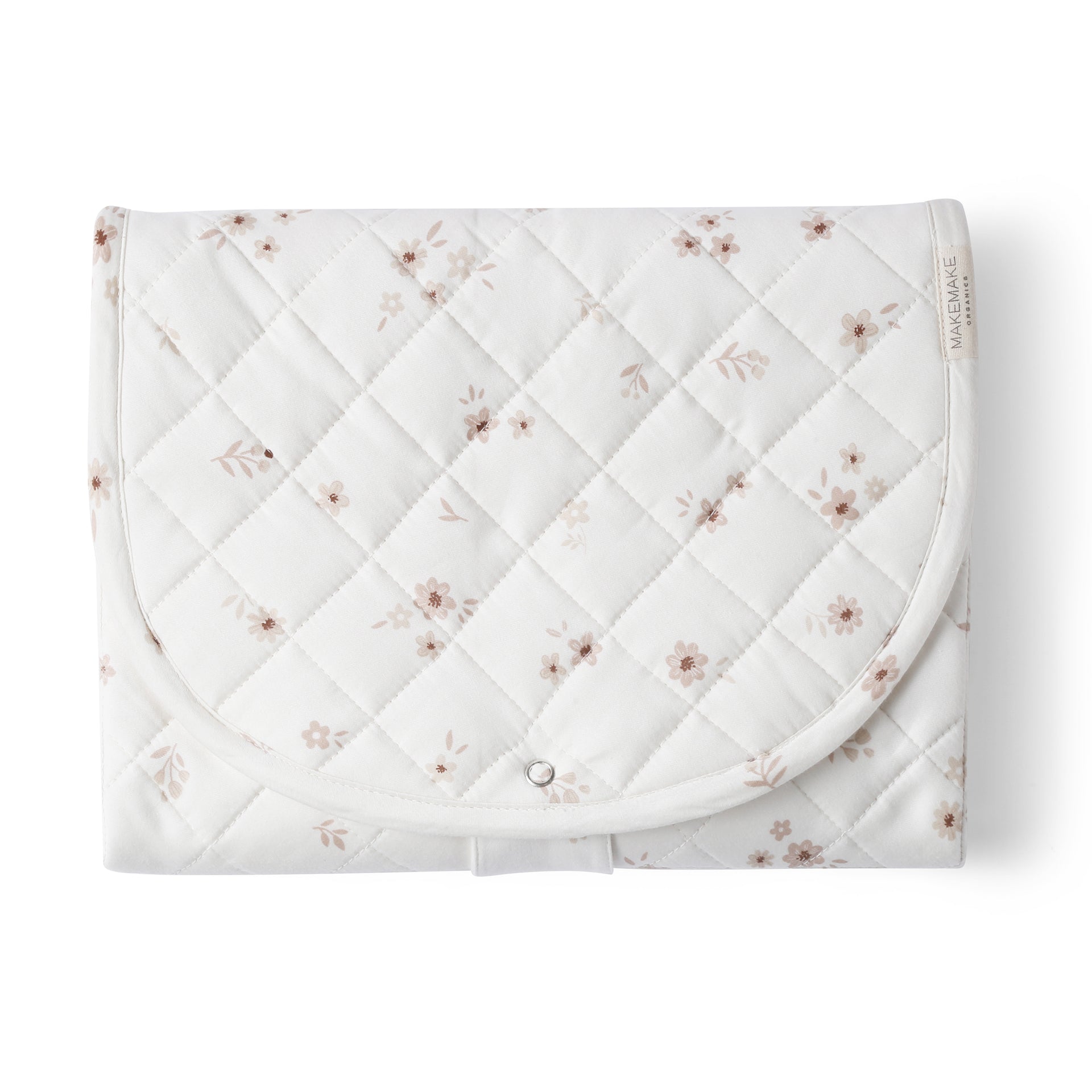 Makemake Organics Portable Changing Pad - GOTS Certified Organic Cotton Diaper Clutch For Travel