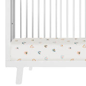 Organic Crib Sheet - Over The Rainbow - Makemake Organics