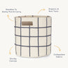 Storage Basket Mesh Lace - Slate Blue - Makemake Organics