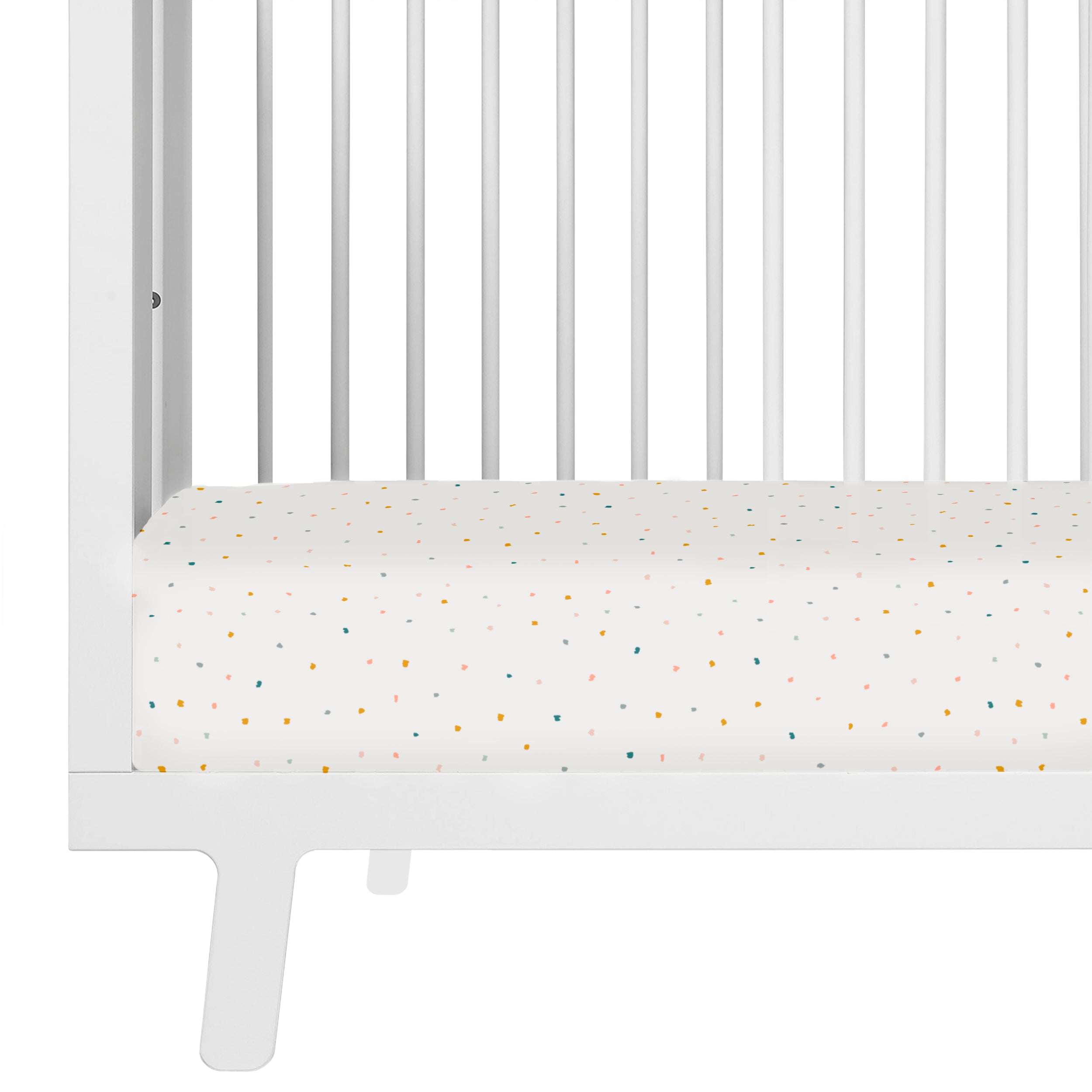 Organic Crib Sheet - Dotty (Open Box) - Makemake Organics