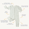 Organic Snap Romper  - Savannah - Makemake Organics