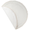 Organic Cotton Quilted Round Play Mat - Oat Stripes and Gray Fleck Reversible - Makemake Organics