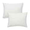 Organic Cotton Toddler Pillowcase - Cobi Blue Fleck - Makemake Organics