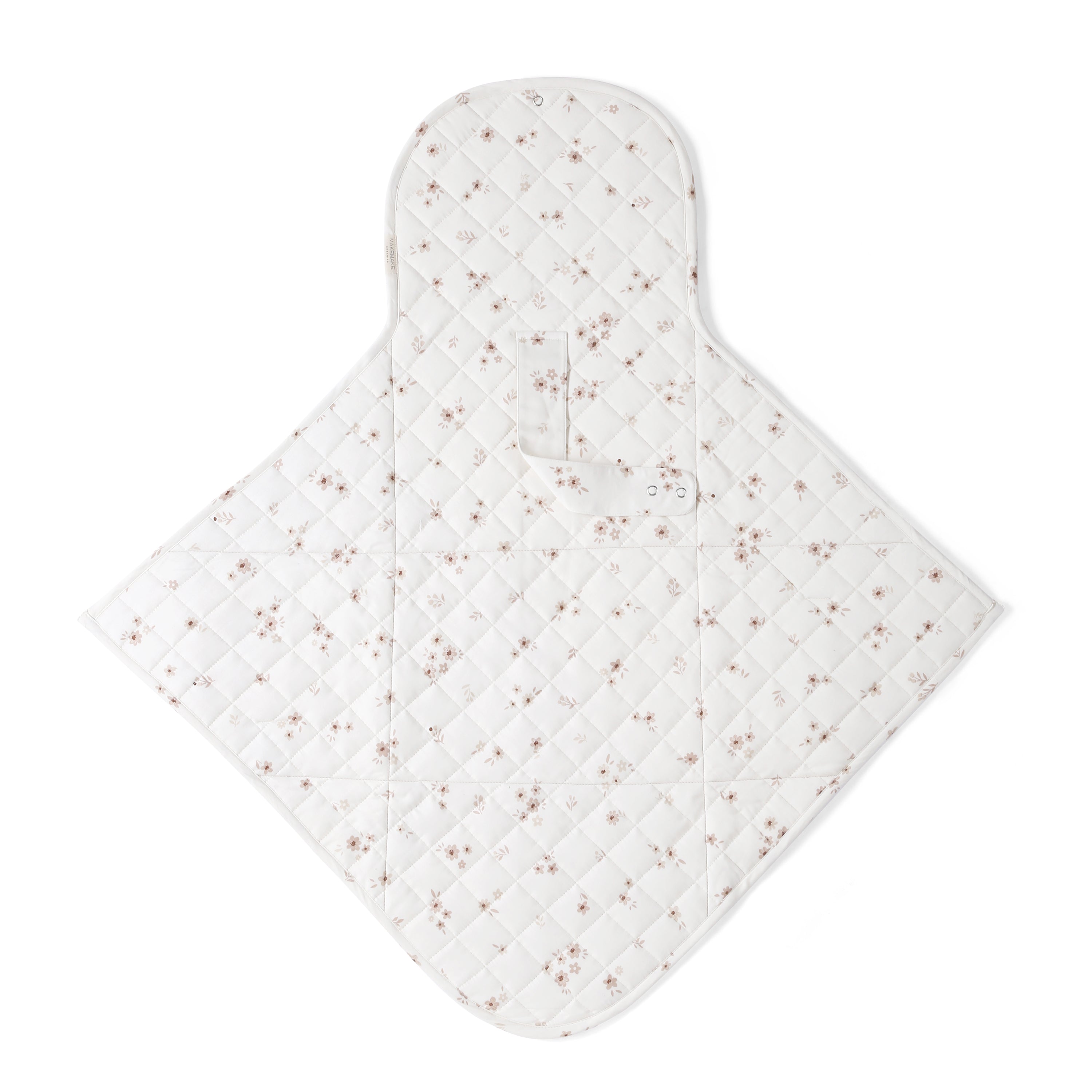Organic Cotton Portable Changing Mat - Bloom - Makemake Organics