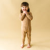 Organic 2-Way Zip Romper - Strokes - Makemake Organics