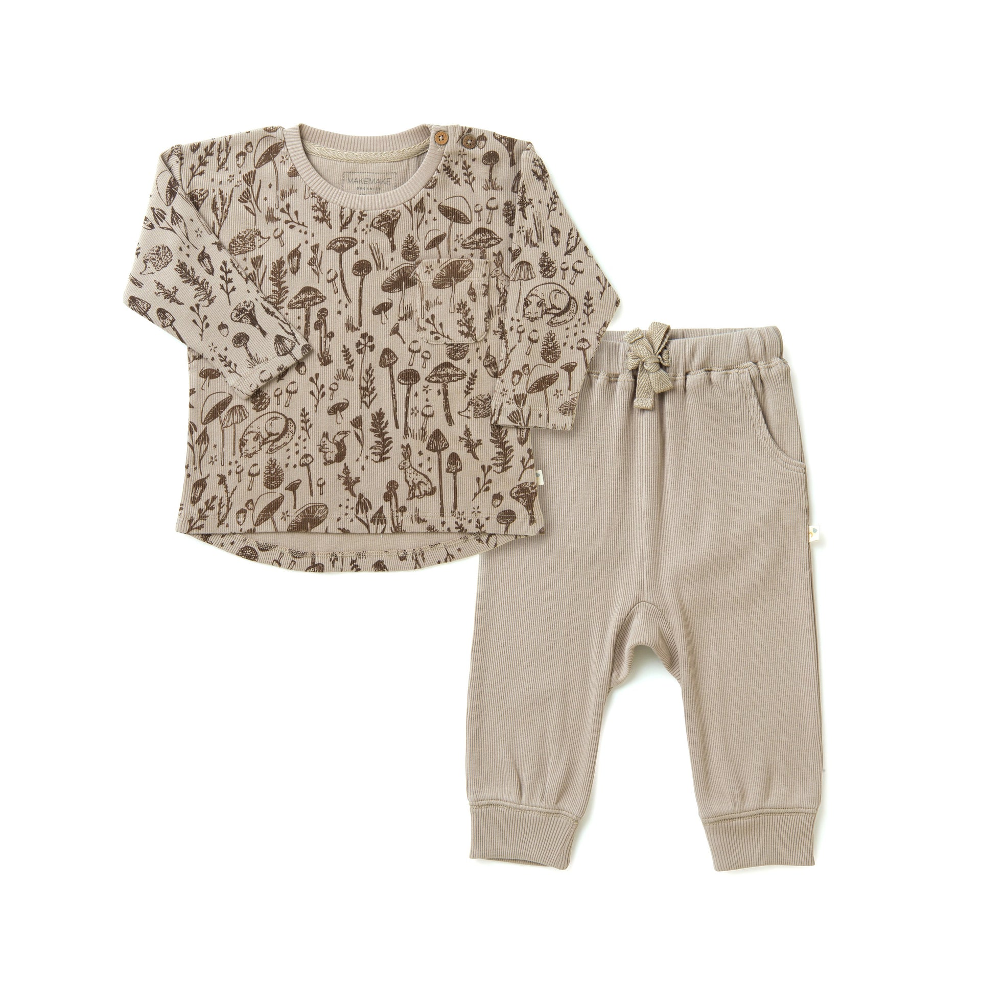 Organic Lavender Top & Bloomers Set | Makemake Organics main image 1