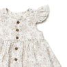 Organic Flutter Dress - Summer Bloom - Makemake Organics