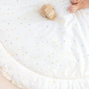 Organic Cotton Quilted Play Mat - Dotty - Makemake Organics