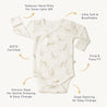 Organic Kimono Onesie - Wildcat - Makemake Organics