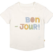 Organic Kids T-Shirts - Bonjour - Makemake Organics