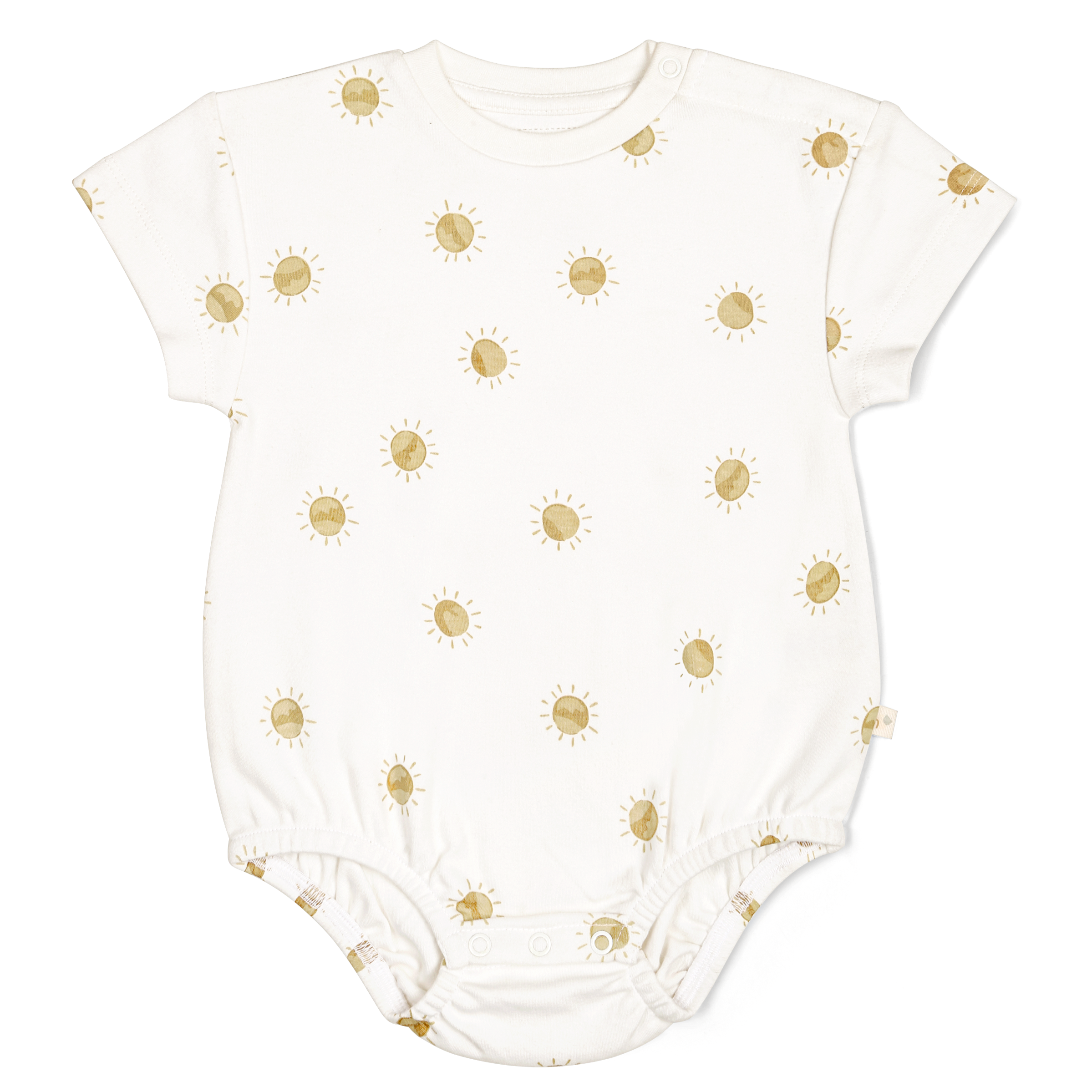 Organic Baby Bubble Romper - Sunshine - Makemake Organics