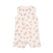 Organic Baby Short Romper - Seashells - Makemake Organics