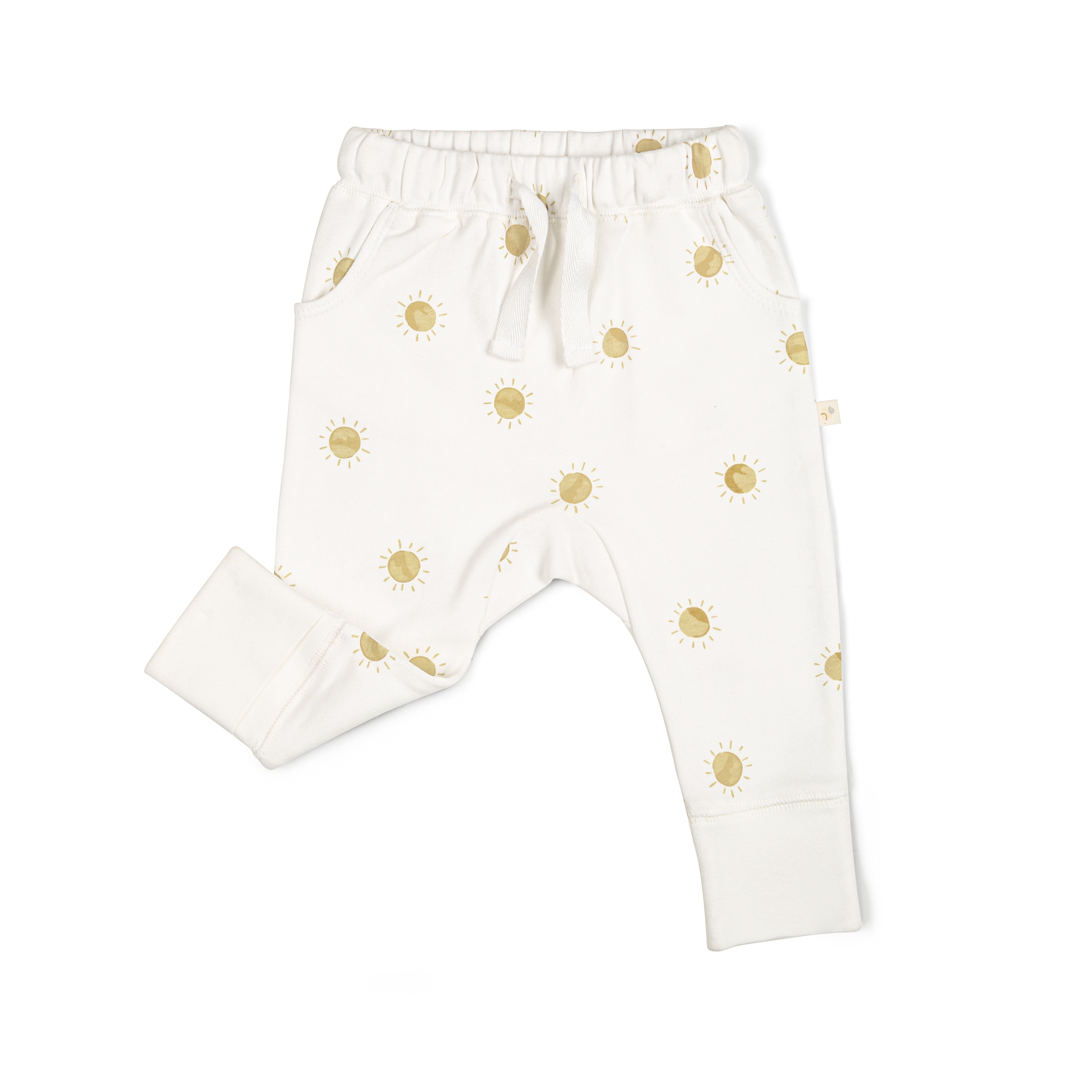 Organic Baby Toddler Harem Pants - Sunshine - Makemake Organics