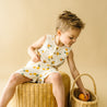 Organic Tank & Shorts Set - Tangerine - Makemake Organics