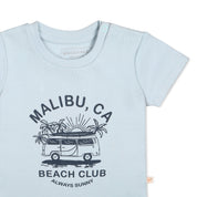 Organic Kids T-Shirts - Malibu Beach Club - Makemake Organics