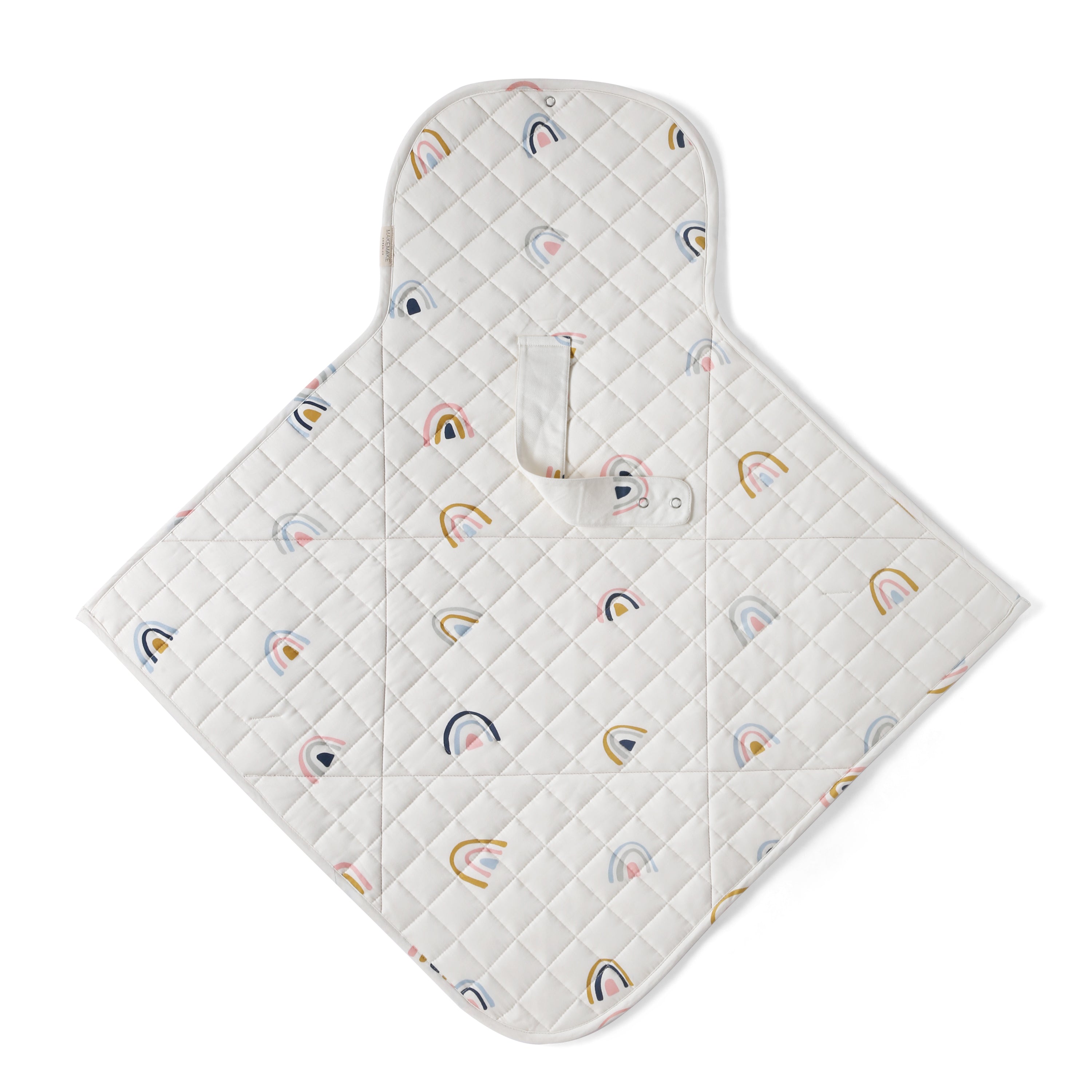 Organic Portable Changing Mat - Rainbow - Makemake Organics