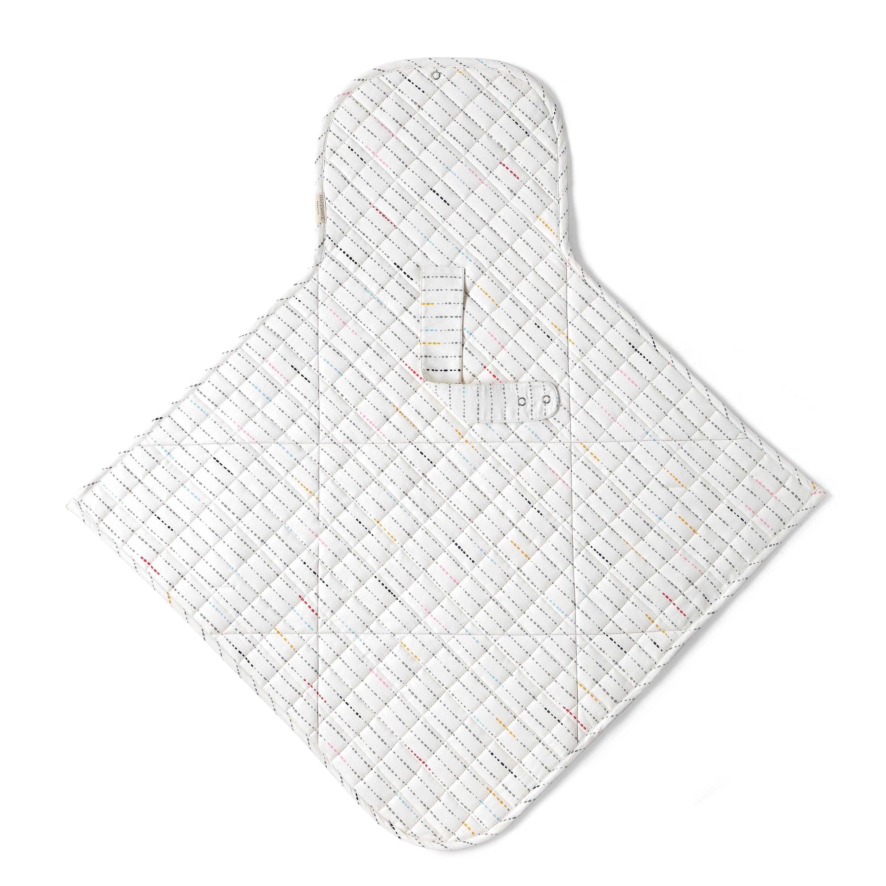 Organic Portable Changing Mat - Pebble Multi - Makemake Organics