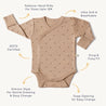 Organic Kimono Onesie - Faroe - Makemake Organics