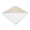 Organic Cotton Hooded Baby Towel & Poncho - Sand Dune - Makemake Organics