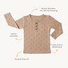 Organic Long Sleeve Tee  - Faroe - Makemake Organics