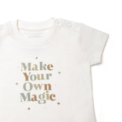 Organic Toddler T-shirt & Pant Set - Make Your Own Magic - Makemake Organics