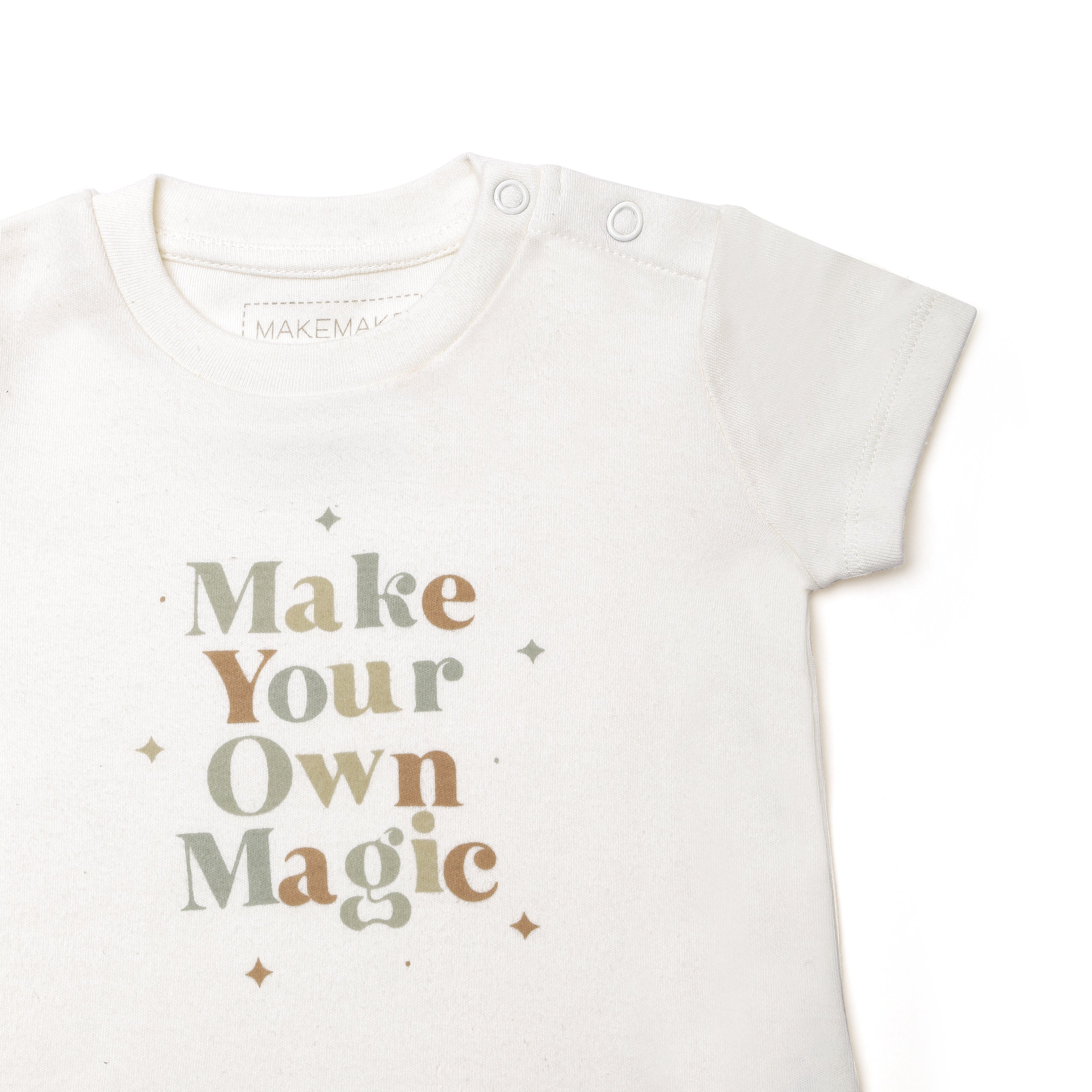 Organic Toddler T-shirt & Pant Set - Make Your Own Magic - Makemake Organics