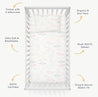 Crib Fitted Sheet with Pillowcase - Dino Park - Makemake Organics