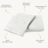 Organic Cotton Toddler Pillowcase - Pebble Pop - Makemake Organics