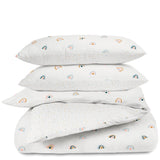 Organic Duvet Cover - Dotty & Rainbow