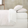Organic Cotton Duvet Cover - Lola Blush Pink & Thistle Gray Groovy Stripes - Makemake Organics