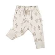 Organic Baby Toddler Harem Pants - Cactus - Makemake Organics